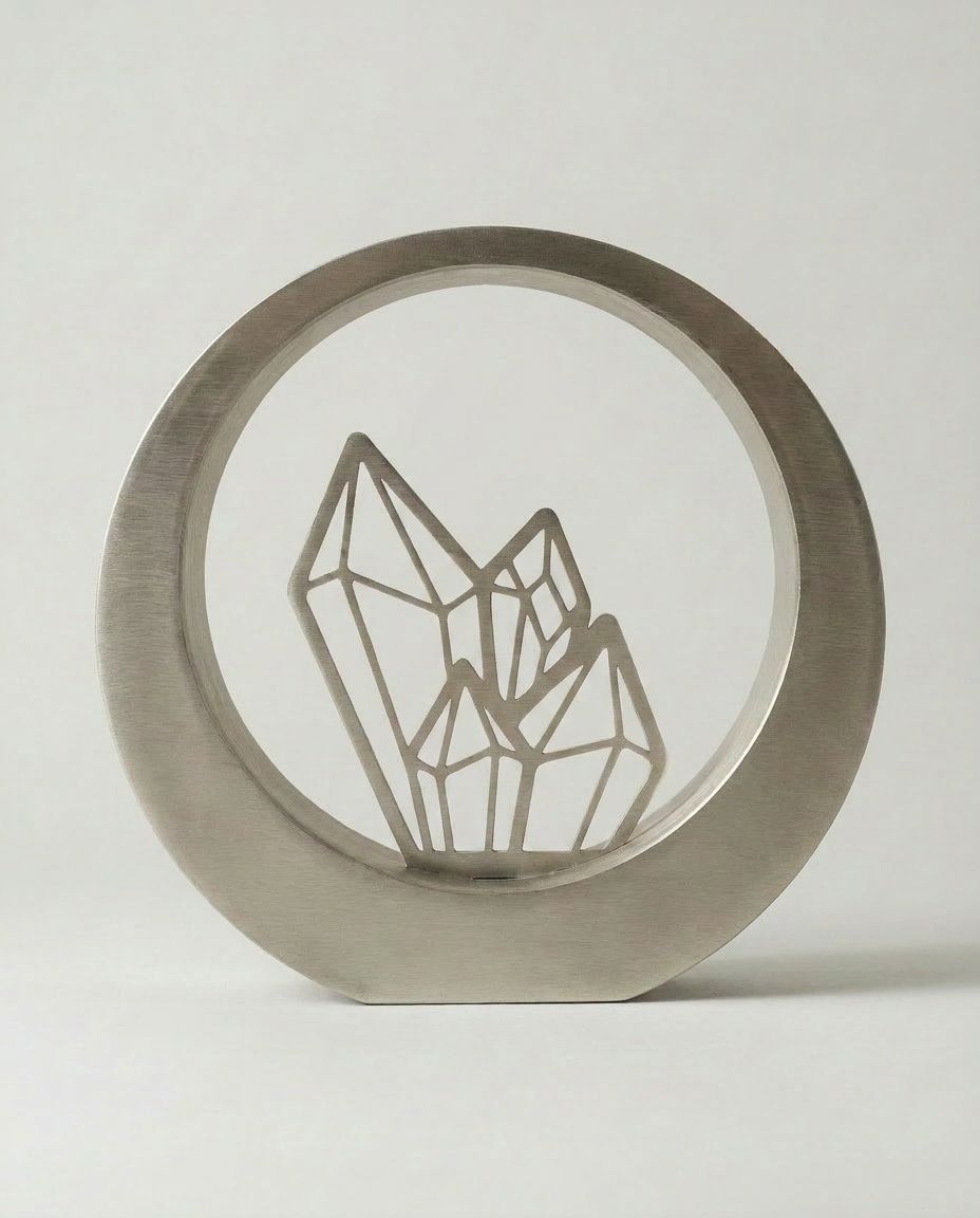 SFYLO Circle - Crystal 'Clarity Gem' (Brushed)
