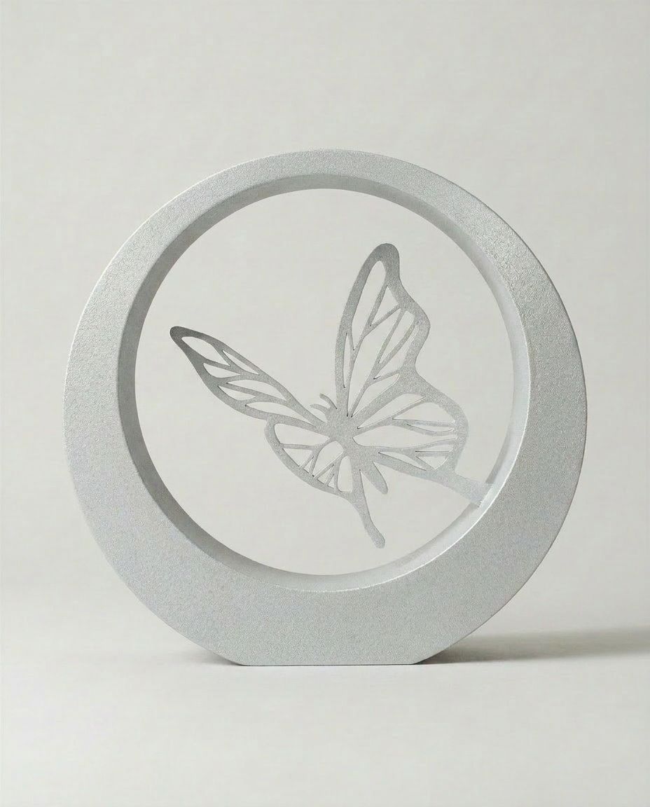 SFYLO Circle - Butterfly 'Whispering Wings' (Ice grey) Coated