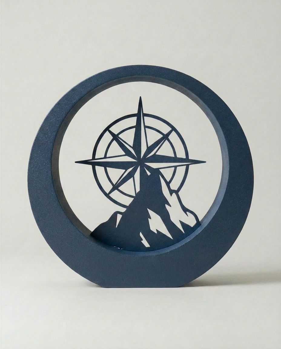 SFYLO Circle - Compass 'North Emblem' (Night navy) Coated