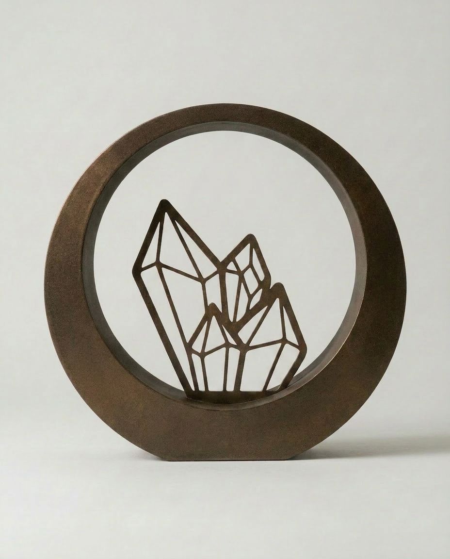 SFYLO Circle - Crystal 'Clarity Gem' (Anthracite bronze) Coated