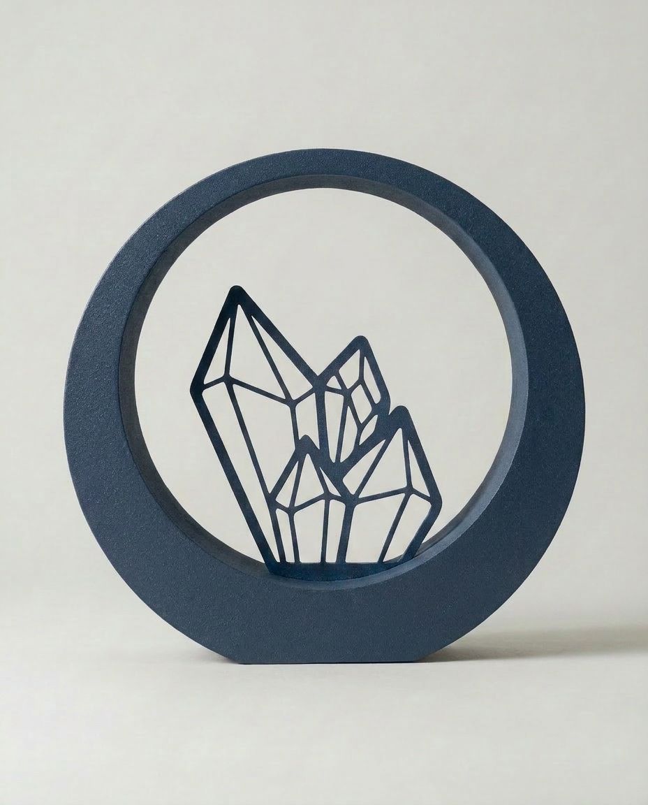 SFYLO Circle - Crystal 'Clarity Gem' (Night navy) Coated