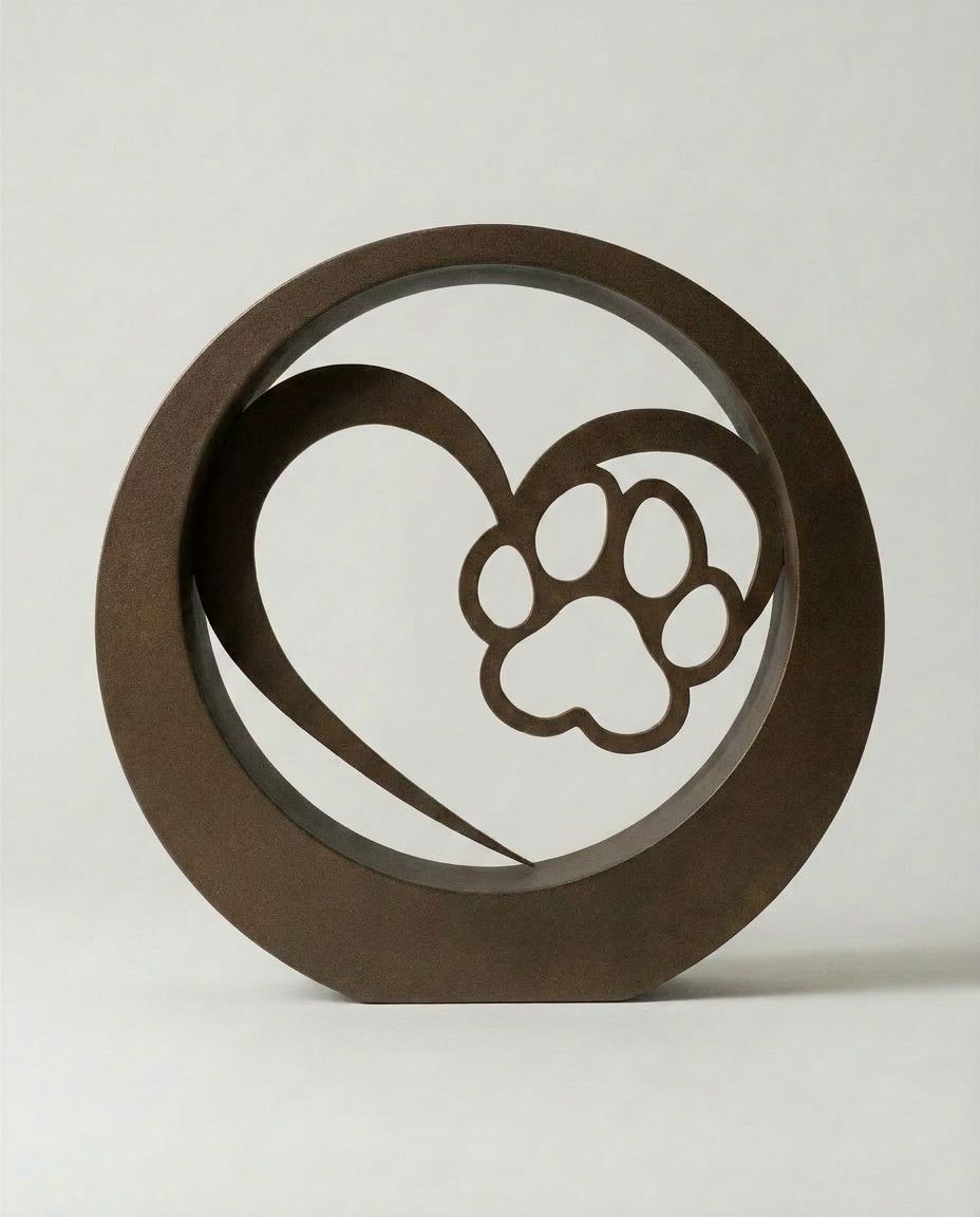 SFYLO Circle - Dog Paw 'Loyal Friend' (Anthracite bronze) Coated